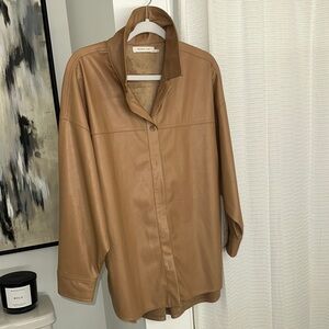 Mustard Seed brand/ Tan Leather Women's Jacket